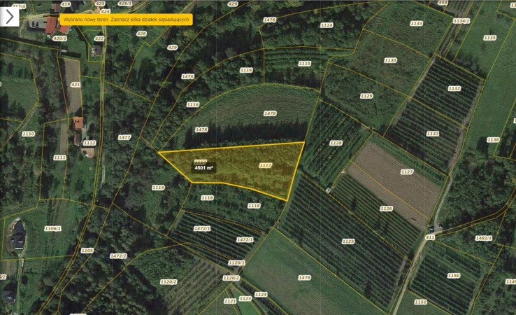 parcel for sale - Łącko, Zabrzeż