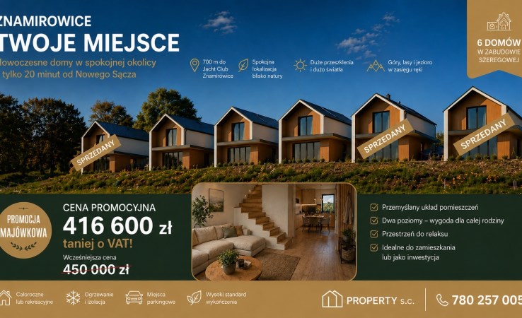 dom na sprzedaż - Łososina Dolna, Znamirowice